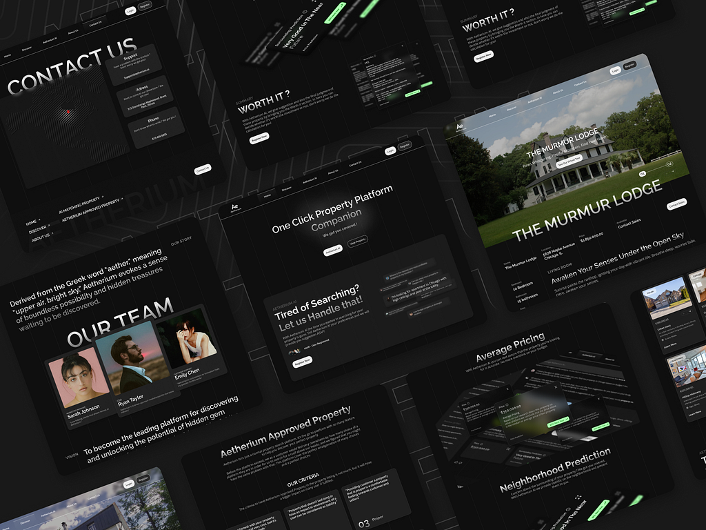 Website showcase demonstrating project work