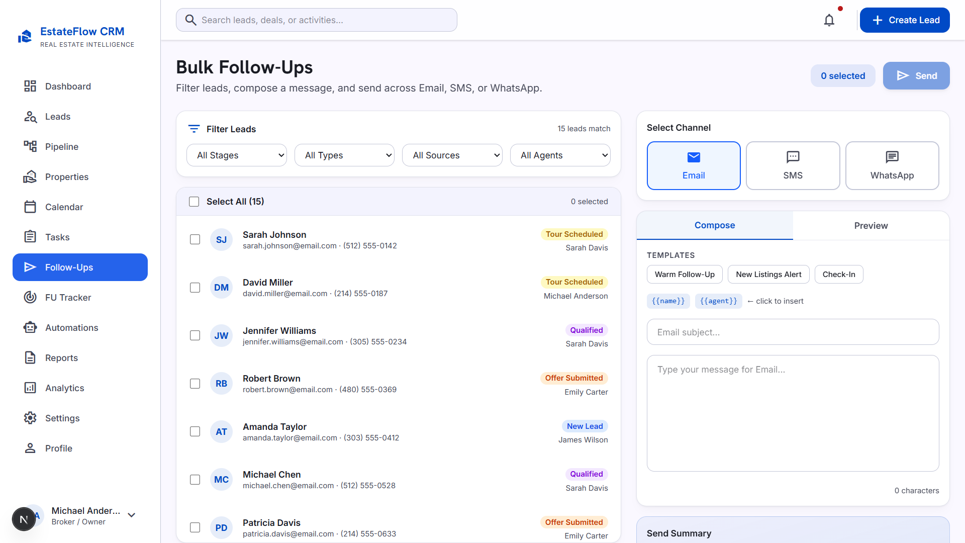 Bulk Follow-ups